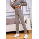 Повседневный женский костюм, Свитшот и штаны с лампасами, Хаки, 172R002