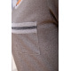 Повседневный женский костюм, Свитшот и штаны с лампасами, Хаки, 172R002