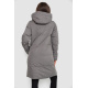 Пуховик женский удлиненный, цвет серый, 243R2307