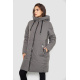 Пуховик женский удлиненный, цвет серый, 243R2307