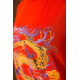 Футболка жіноча вільного крою, колір кораловий, 117R1023