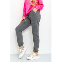 Спортивные штаны женские на флисе, цвет серый, 205R485
