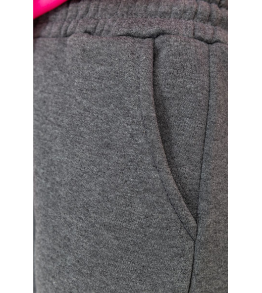 Спортивные штаны женские на флисе, цвет серый, 205R485