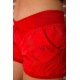 Женские хлопковые шорты, на резинке, цвет Красный, 167R7012-1