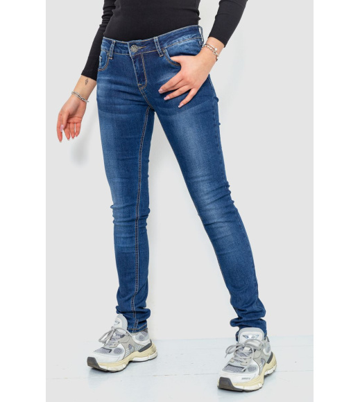 Джинсы женские, цвет синий, 244RA604