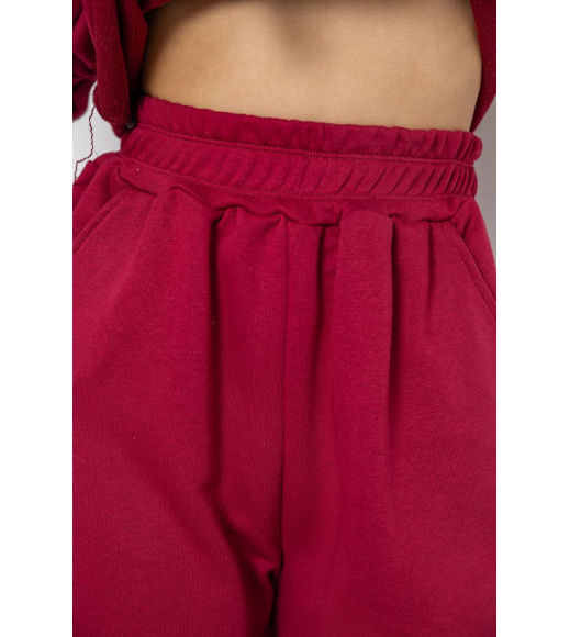 Спортивный костюм женский двухнитка, цвет бордовый, 252R500