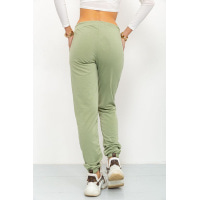 Спортивные штаны женские двухнитка, цвет оливковый, 226R030