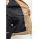 Куртка жіноча в клітину демісезонна батал, колір бежевий, 224RP036