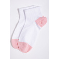 Бавовняні жіночі шкарпетки, біло-персикового кольору, 151R2846-2