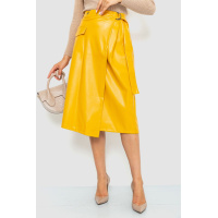 Юбка на запах батал, цвет горчичный, 214R623