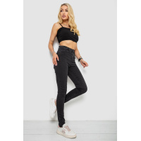 Джинсы женские, цвет черный, 182R5215