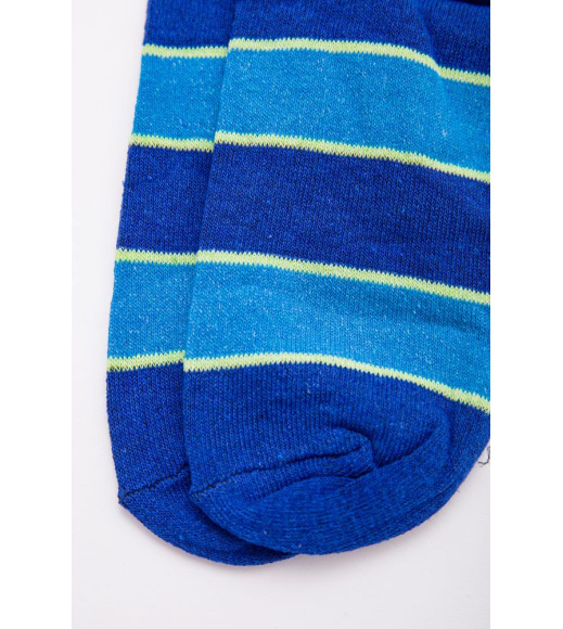 Жіночі короткі шкарпетки, в синьо-блакитну смужку, 131R137093