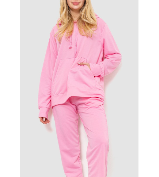 Спорт костюм женский двухнитка, цвет розовый, 244R009