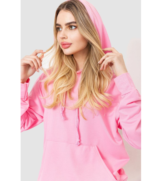 Спорт костюм женский двухнитка, цвет розовый, 244R009