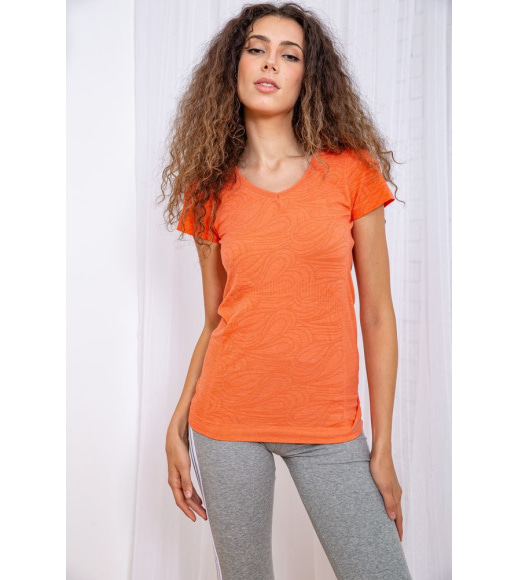 Жіноча футболка для спорту, помаранчевого кольору, 117R128