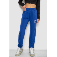 Спортивные штаны женские, цвет электрик, 238R324