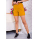 Жіночі шорти на резинці, гірчичного кольору, 119R510-5
