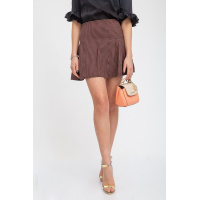 Юбка женская, цвет коричнево-черный, 112R469