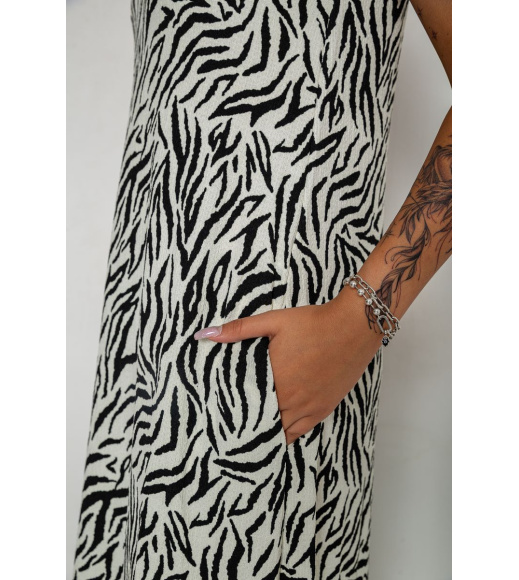 Платье жатка, цвет молочный, 102R5262