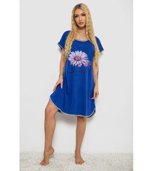 Платье домашнее, цвет синий, 238RD43
