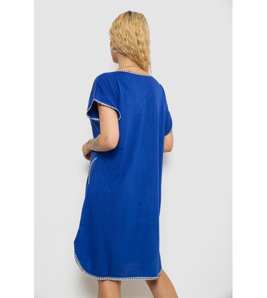 Платье домашнее, цвет синий, 238RD43