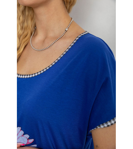 Платье домашнее, цвет синий, 238RD43