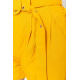 Шорты женские с ремнем и манжетом, цвет горчичный, 214R8818