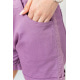Шорты женские на резинке с манжетом, цвет светло-фиолетовый, 214R638