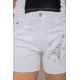 Шорты женские джинсовые стрейчевые, цвет белый, 247R2675