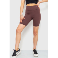 Велотреки женские в рубчик, цвет шоколадный, 205R113