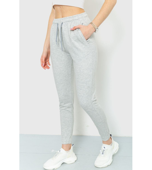 Спортивні штани жіночі, колір світло-сірий, 220R019