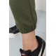 Спортивні штани жіночі двонитка, колір хакі, 129R1466