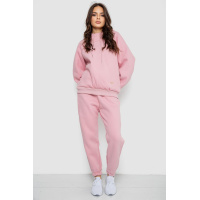 Спортивный костюм женский на флисе, цвет розовый, 252R21268