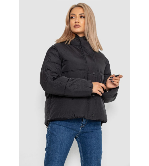 Куртка женская демисезонная, цвет черный, 244R703