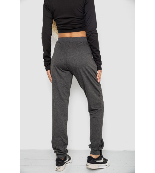 Спортивные штаны женские, цвет темно-серый, 244R5128