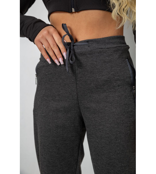 Спортивные штаны женские, цвет темно-серый, 244R5128