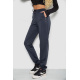 Спортивные штаны женские, цвет темно-синий, 244R5128