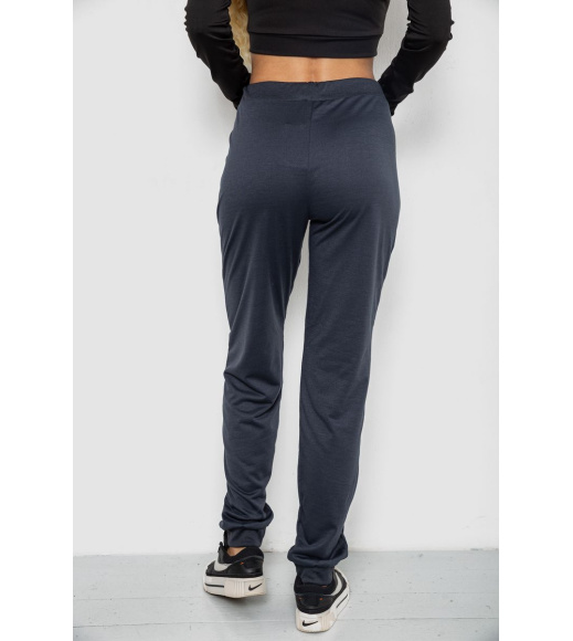 Спортивные штаны женские, цвет темно-синий, 244R5128