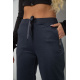 Спортивные штаны женские, цвет темно-синий, 244R5128