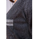 Повседневный женский костюм, Свитшот и штаны с лампасами, Грифельный, 172R002
