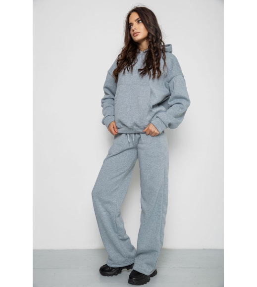 Спортивный костюм женский на флисе, цвет светло-серый, 241R2001-2