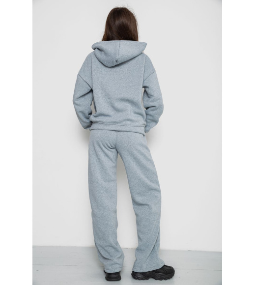 Спортивный костюм женский на флисе, цвет светло-серый, 241R2001-2