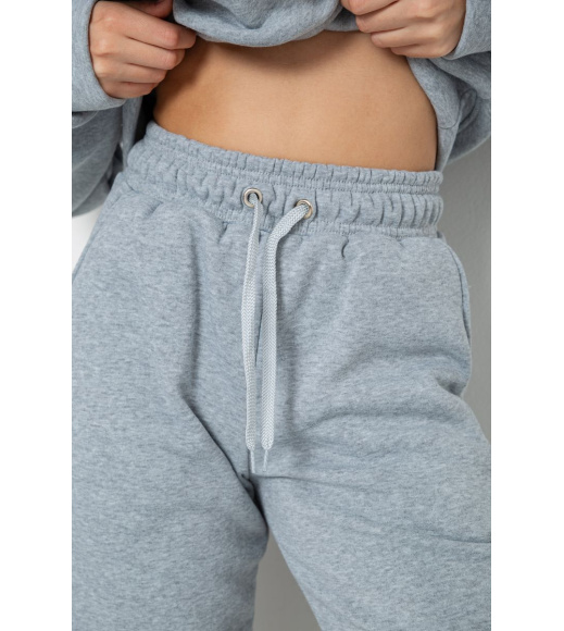 Спортивный костюм женский на флисе, цвет светло-серый, 241R2001-2