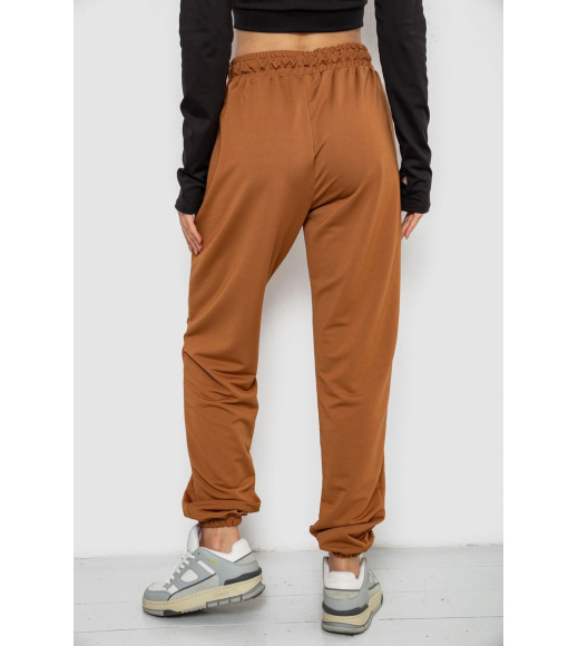 Спортивные штаны женские, цвет коричневый, 238R325-1