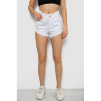 Шорты женские джинсовые, цвет белый, 182R1648S20