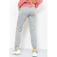 Спортивні штани жіночі на флісі, колір світло-сірий, 205R485