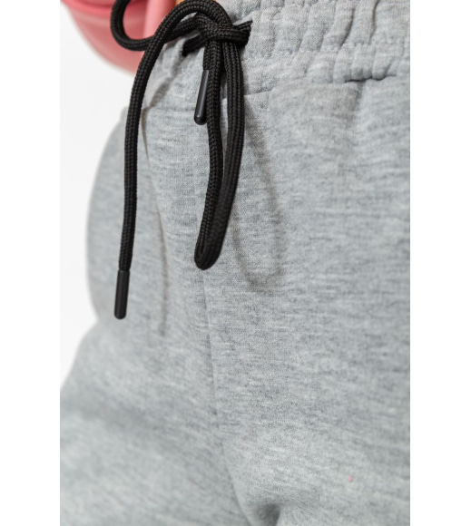 Спортивные штаны женские на флисе, цвет светло-серый, 205R485