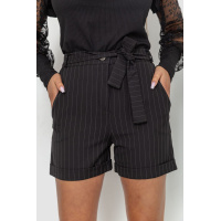 Шорты женские, цвет черный, 115R329-1