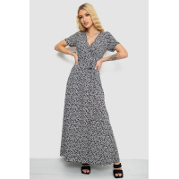 Сарафан на запах софт, цвет черно-белый, 241R184