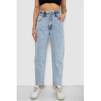Джинсы женские Mom-fit, цвет голубой, 244R1601S20